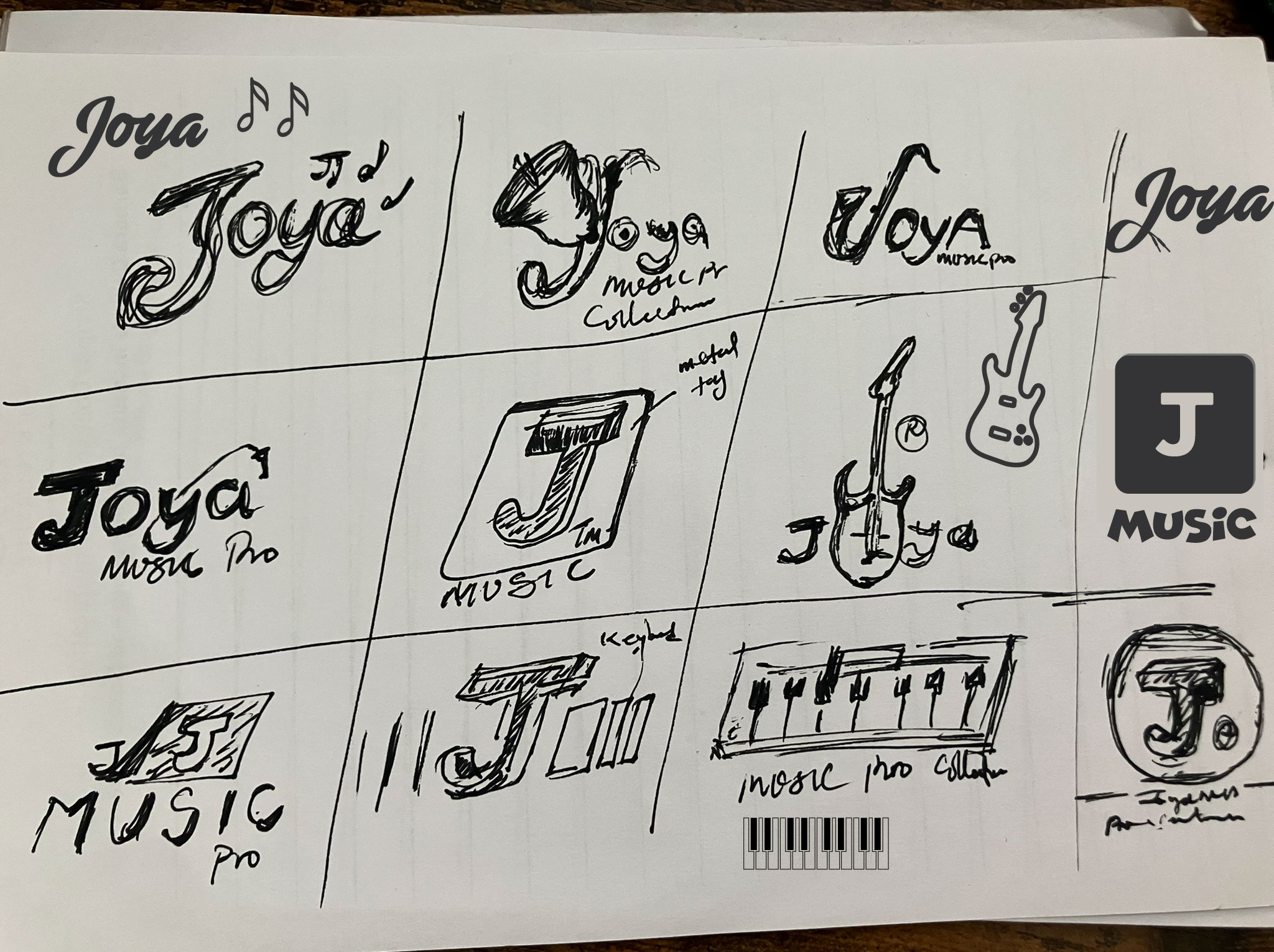 Logo sketch explorations